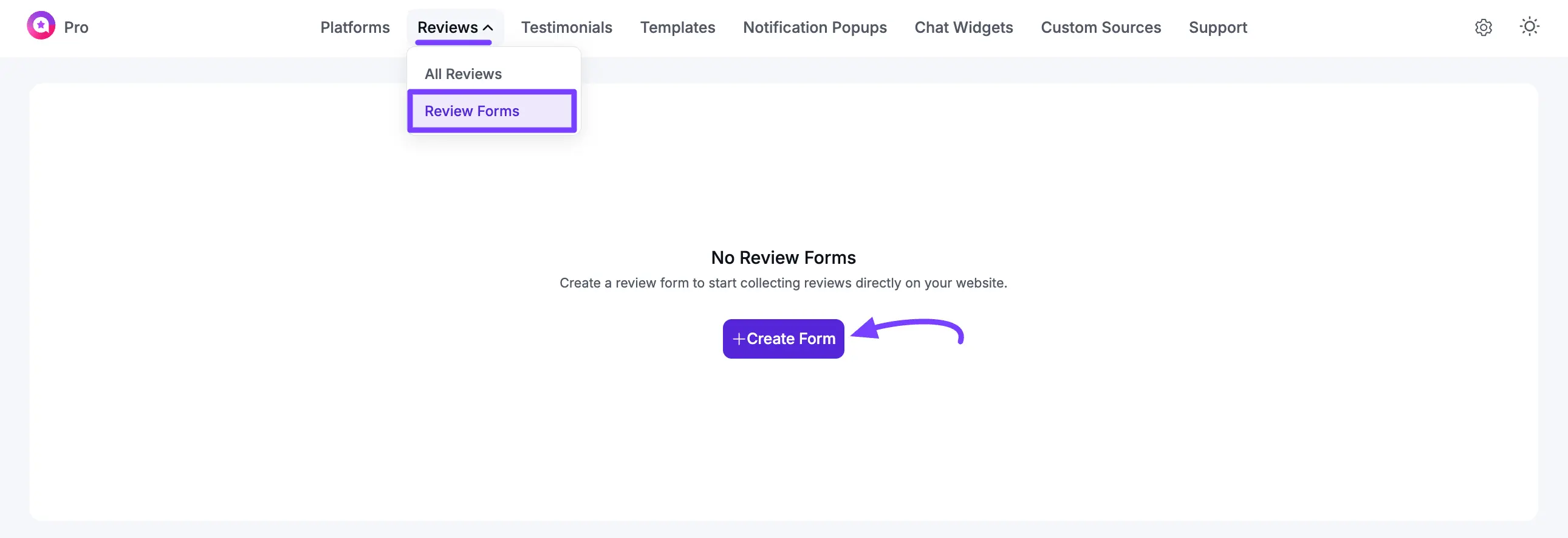 Create a REview Form