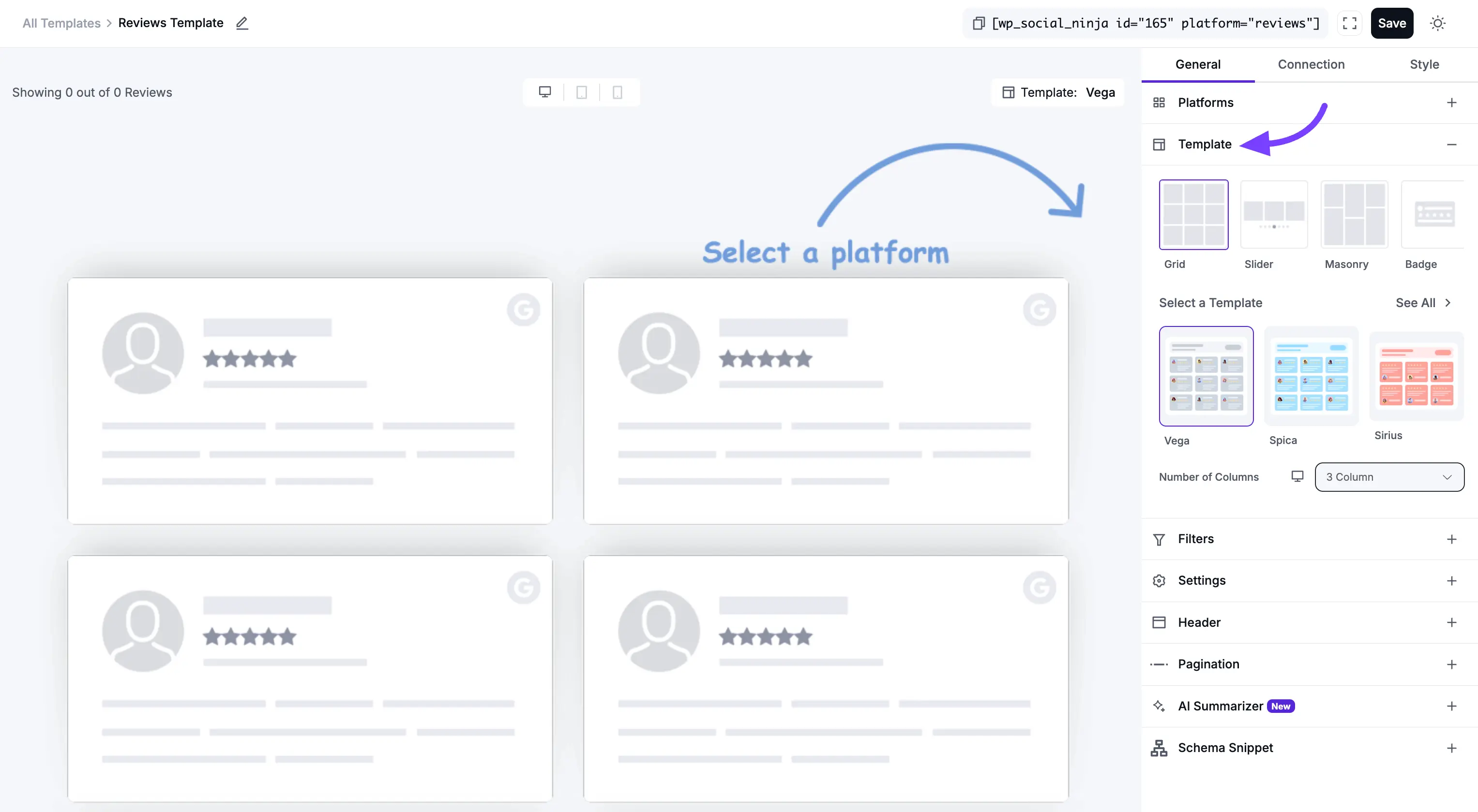 Create Review Template