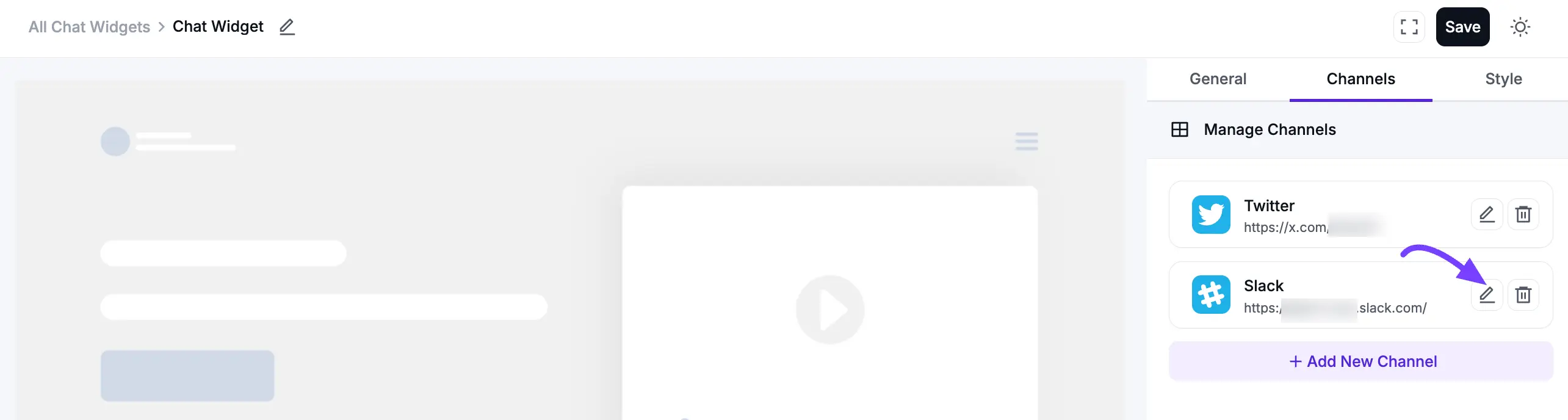 Slack channel successfully added