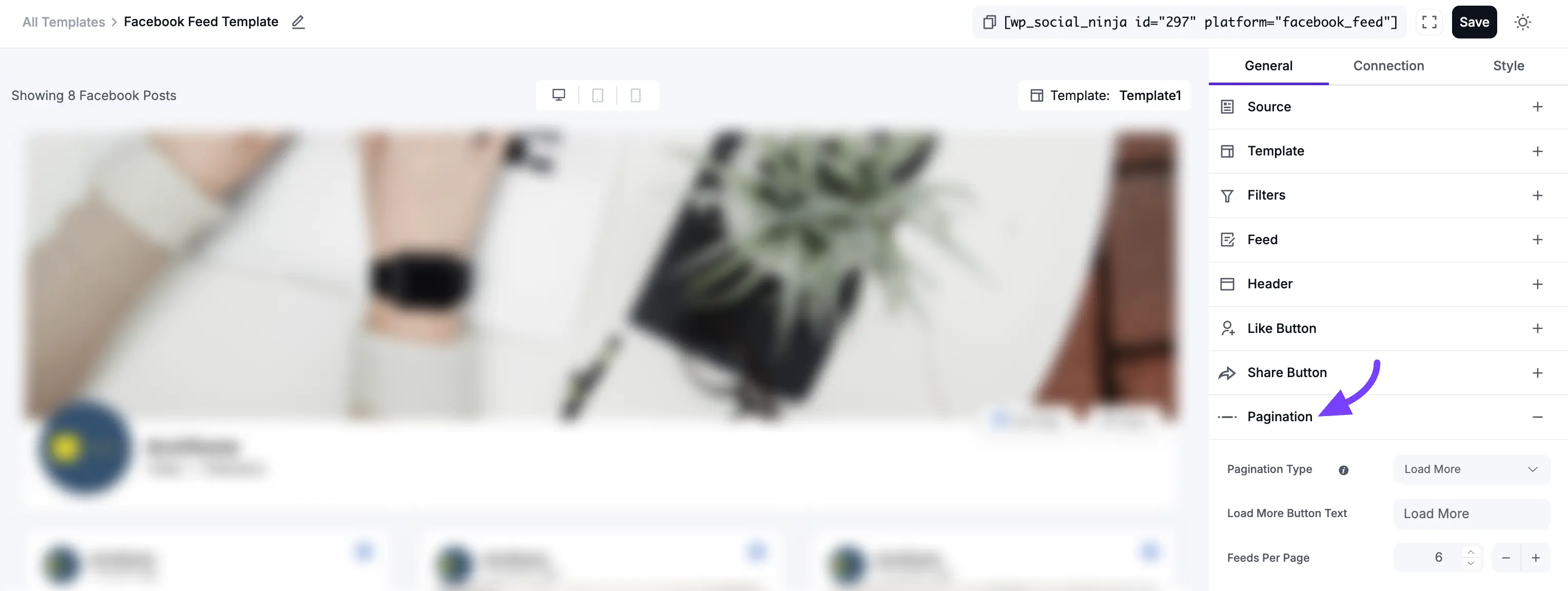 Facebook Feed Template