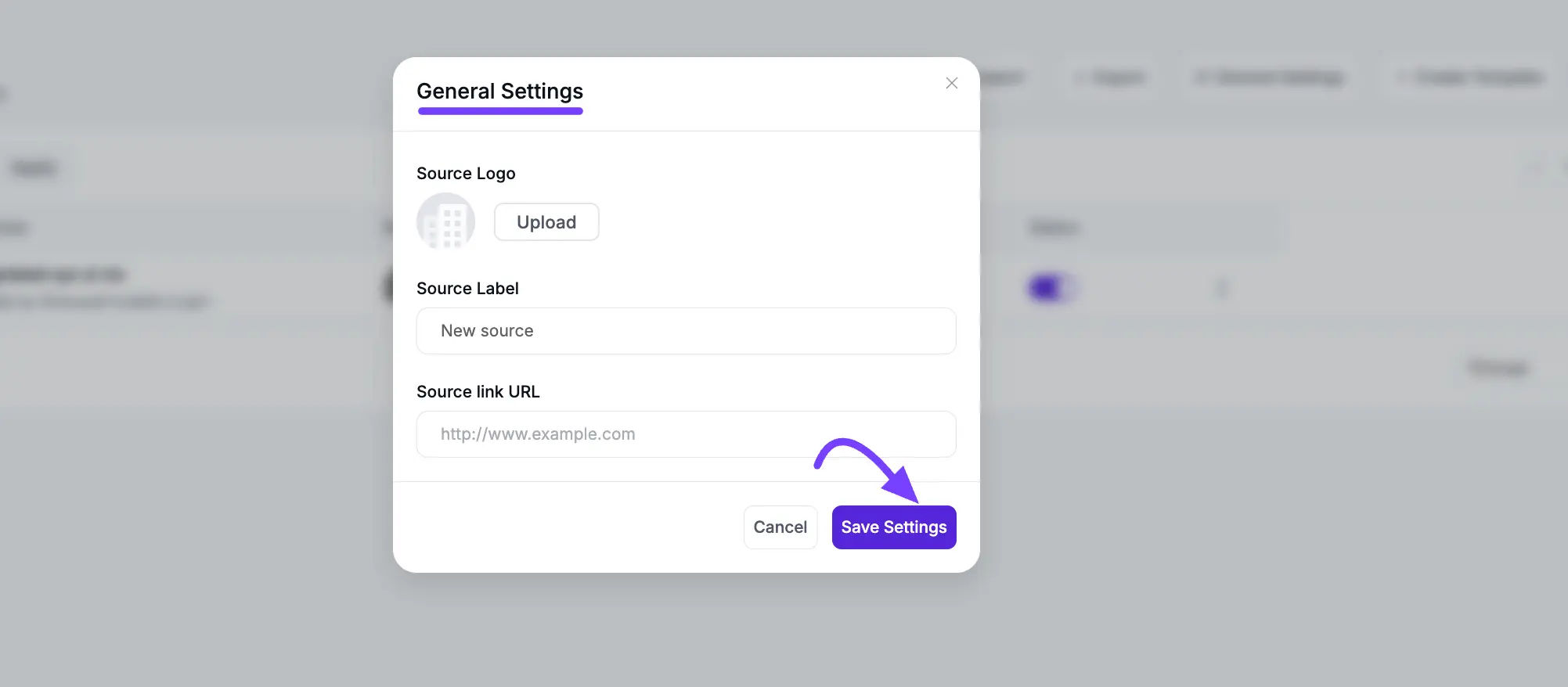 Branding a Custom Source with a logo and label