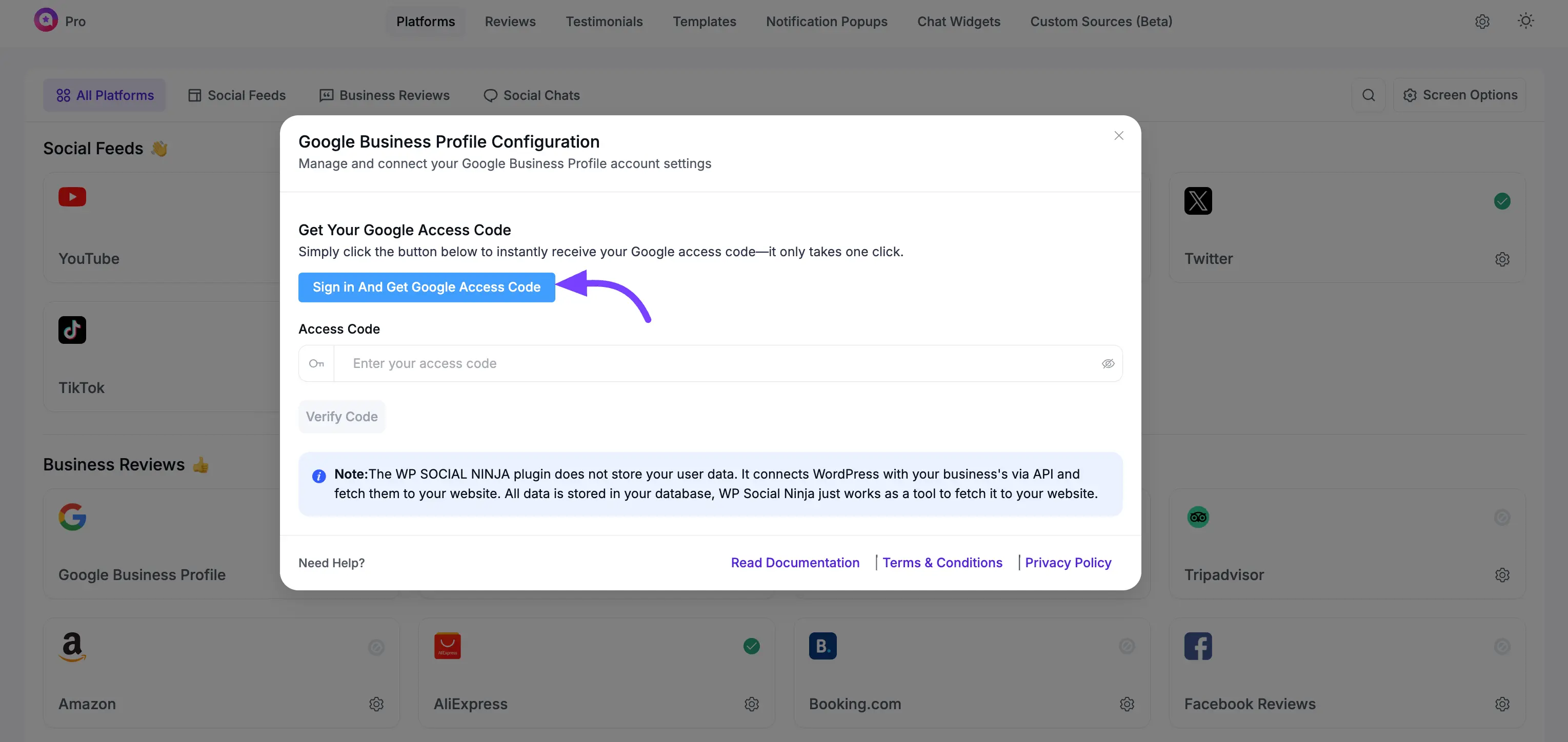 Google Configuration