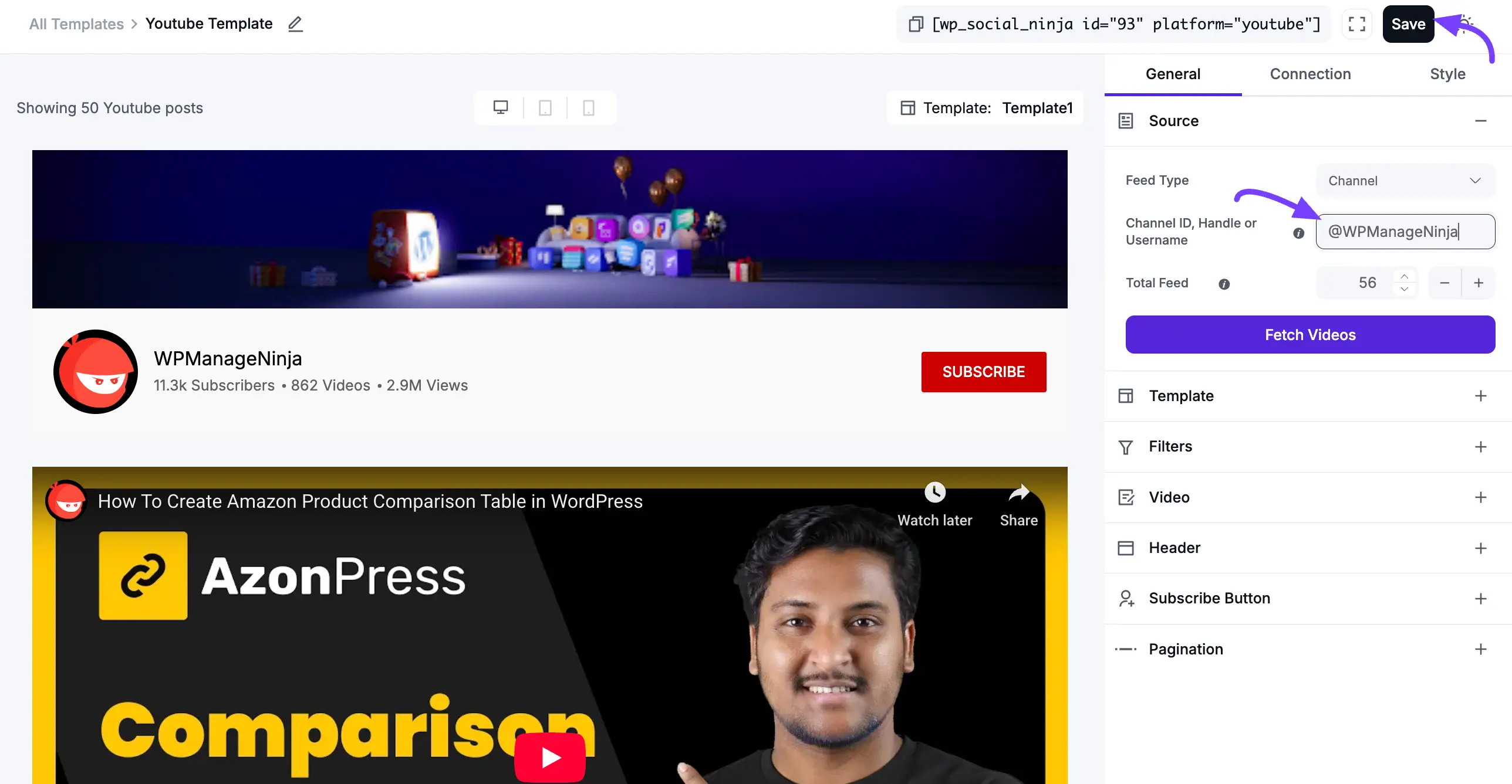 Paste Channel Handle