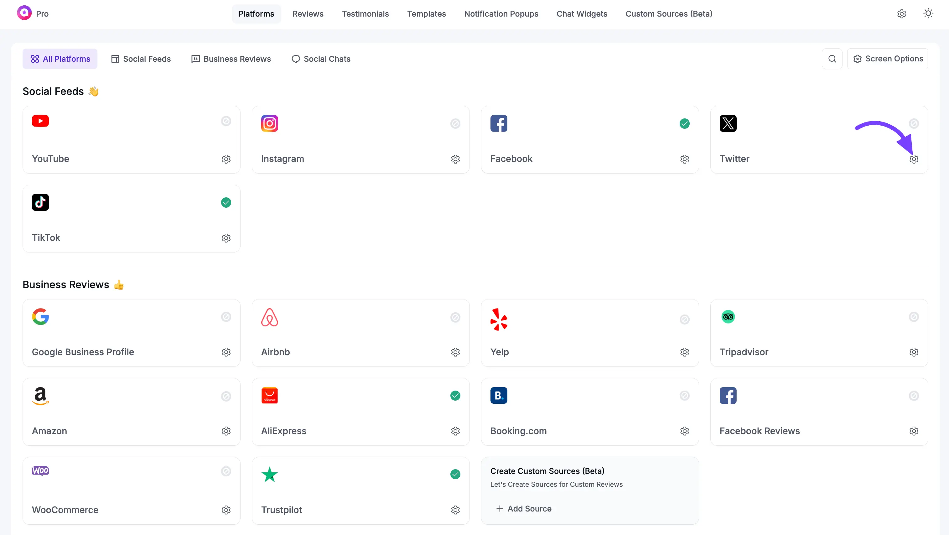 Twitter Configuration